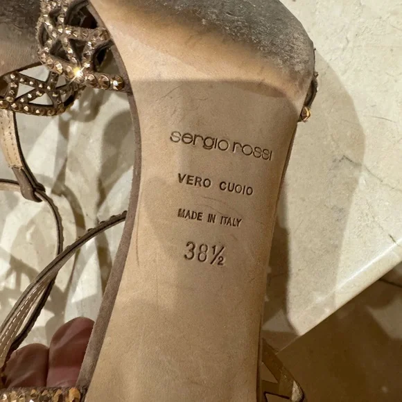 Sergio Rossi Tresor Sandals with crystals - Picture 8 of 13